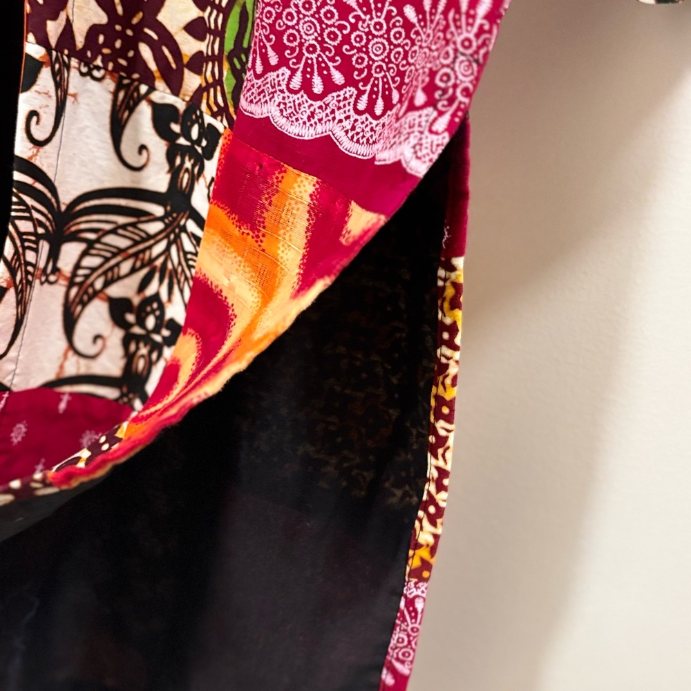 Vintage Patchwork Long Coat Size Large - image 7